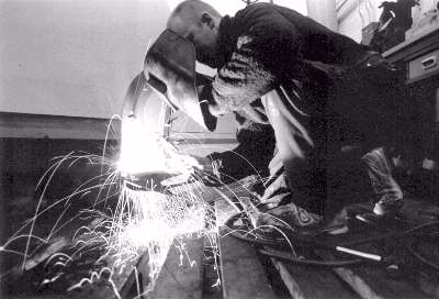 Welding on the observatory